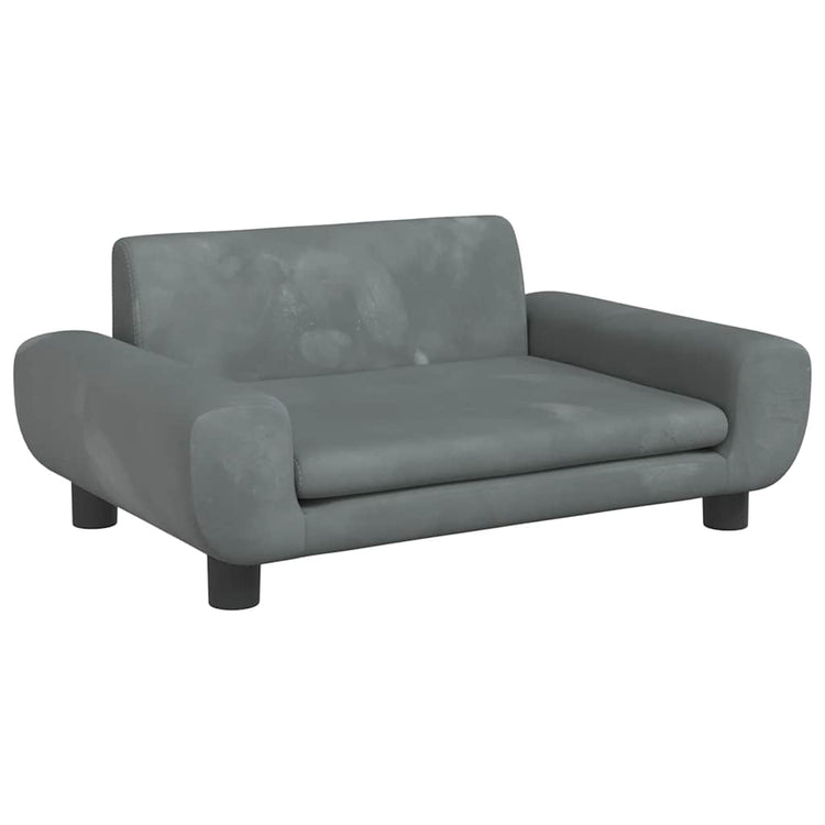 Vidaxl Hundekorb 70x45x33 cm samt dunkelgrau
