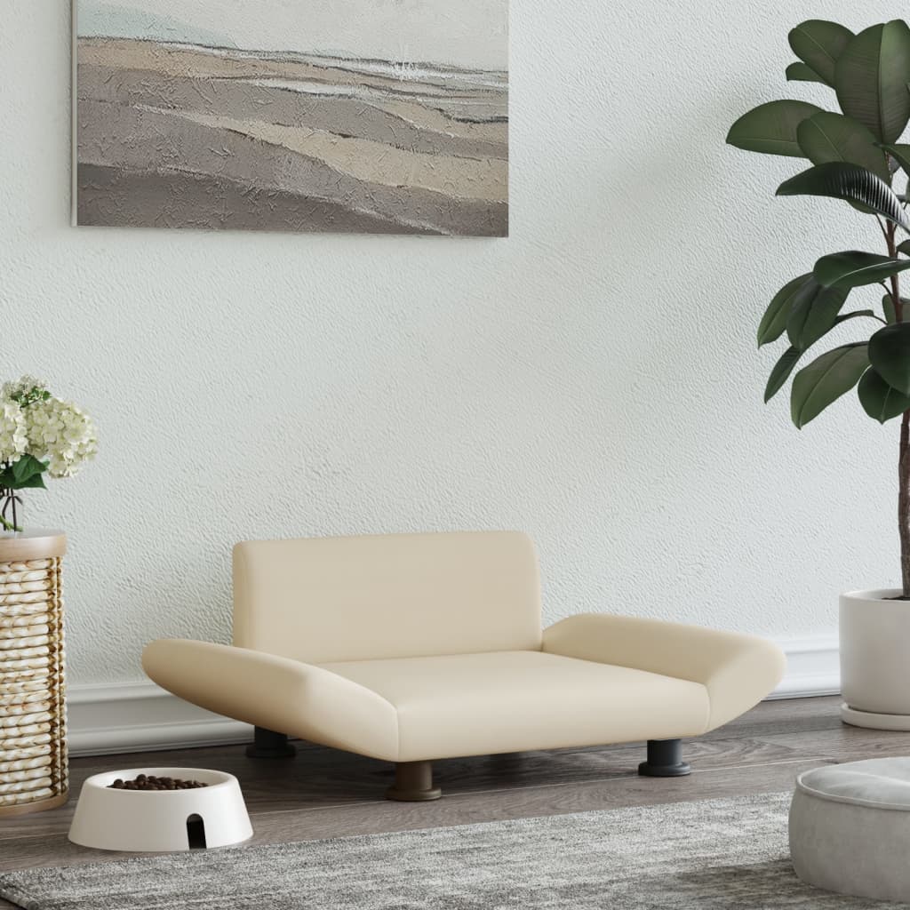 Vidaxl Hundekorb 70x45x28 cm Stoffcreme -Colored