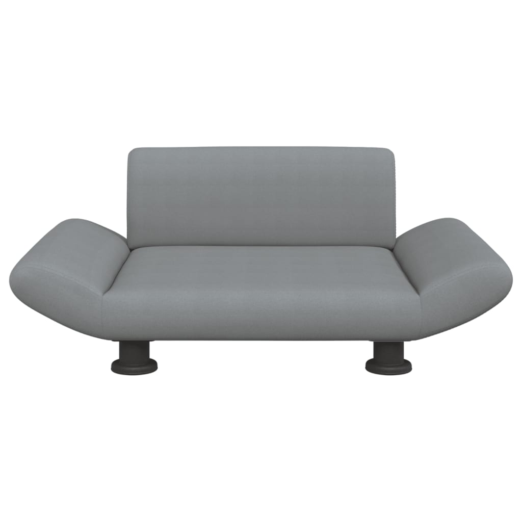 Vidaxl Hundekorb 70x45x28 cm Stoff hellgrau