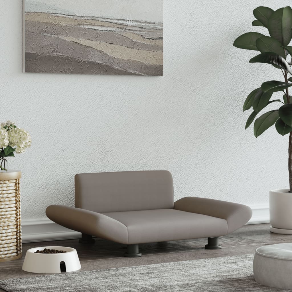 Vidaxl Hundekorb 70x45x28 cm Stofftaupe