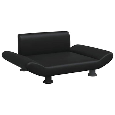 Vidaxl Hundekorb 70x45x28 cm künstliches Leder schwarz