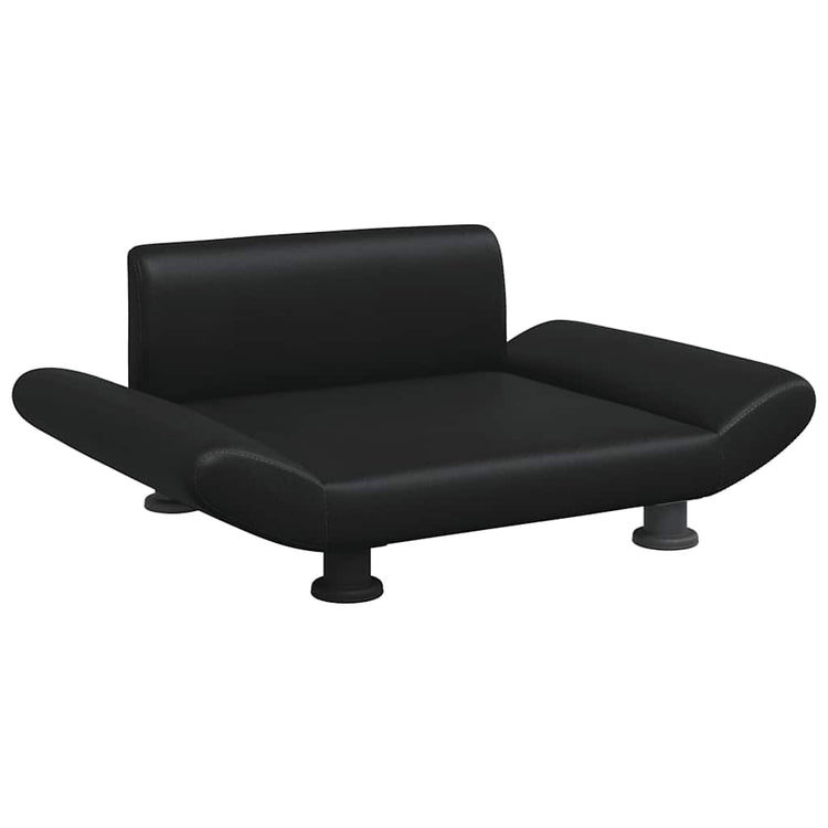 Vidaxl Hundekorb 70x45x28 cm künstliches Leder schwarz