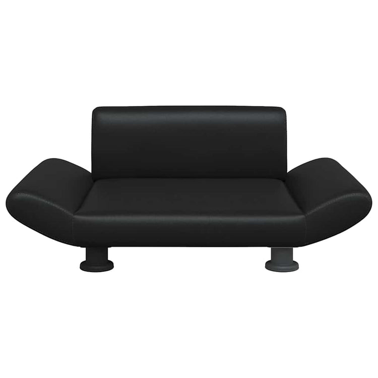 Vidaxl Hundekorb 70x45x28 cm künstliches Leder schwarz