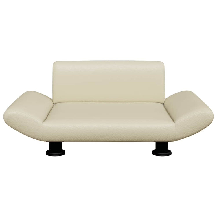 Vidaxl Hundekorb 70x45x28 cm künstliche Ledercreme -Colored