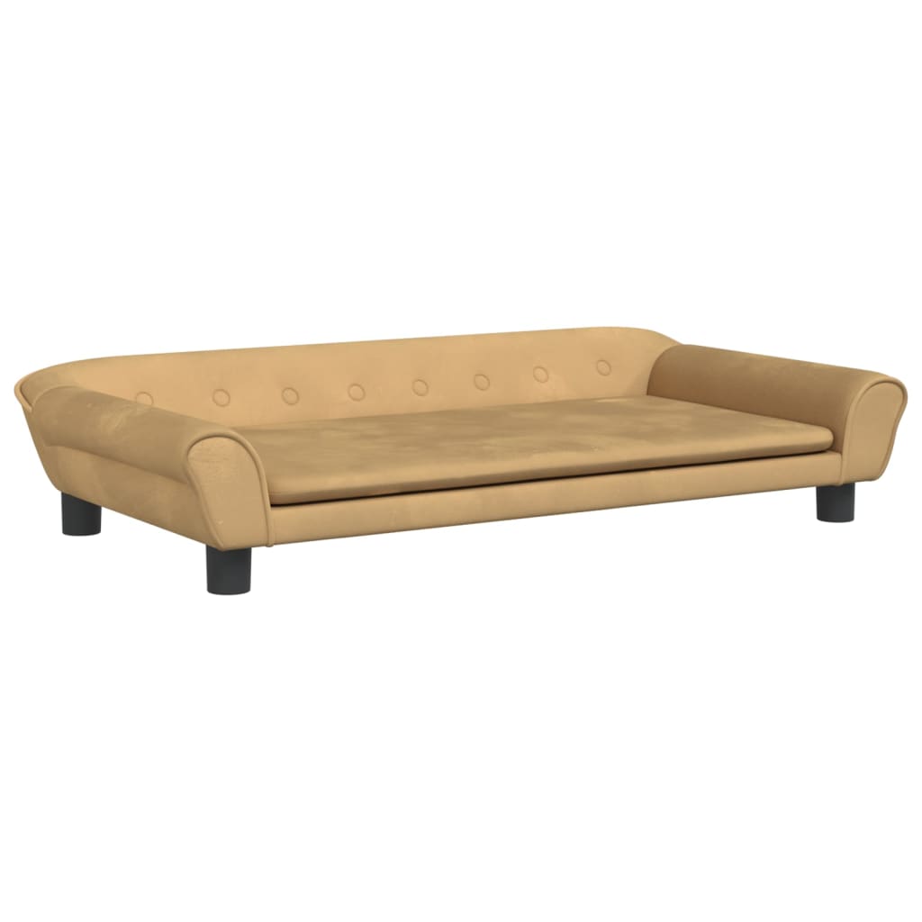 Vidaxl Hundkorb 100x50x21 cm Samtbraun