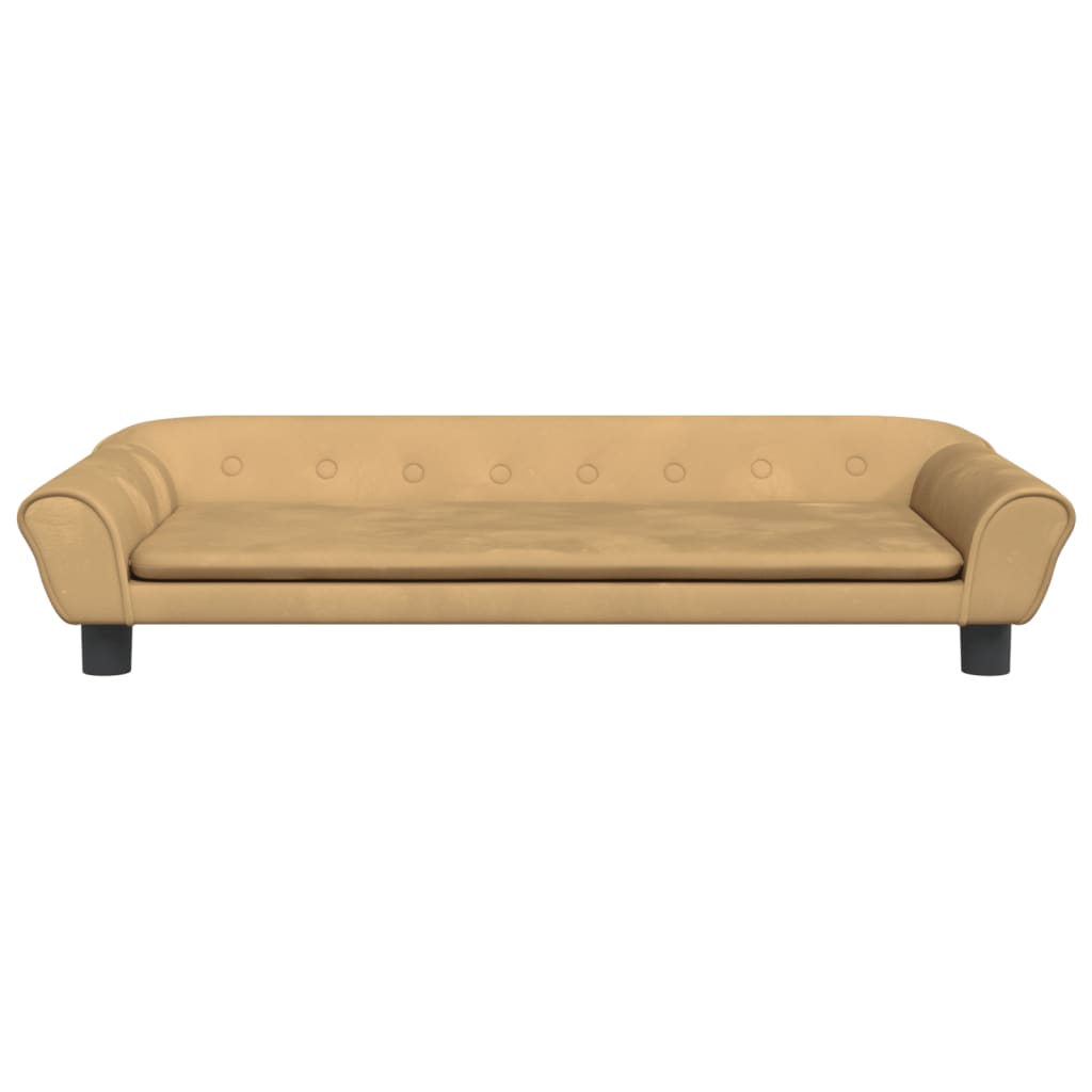 Vidaxl Hundkorb 100x50x21 cm Samtbraun