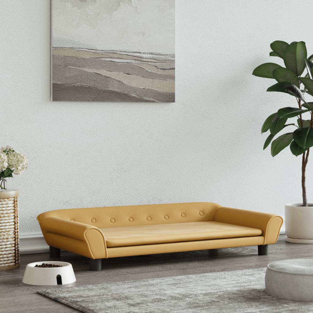 Vidaxl Hundkorb 100x50x21 cm Samtbraun