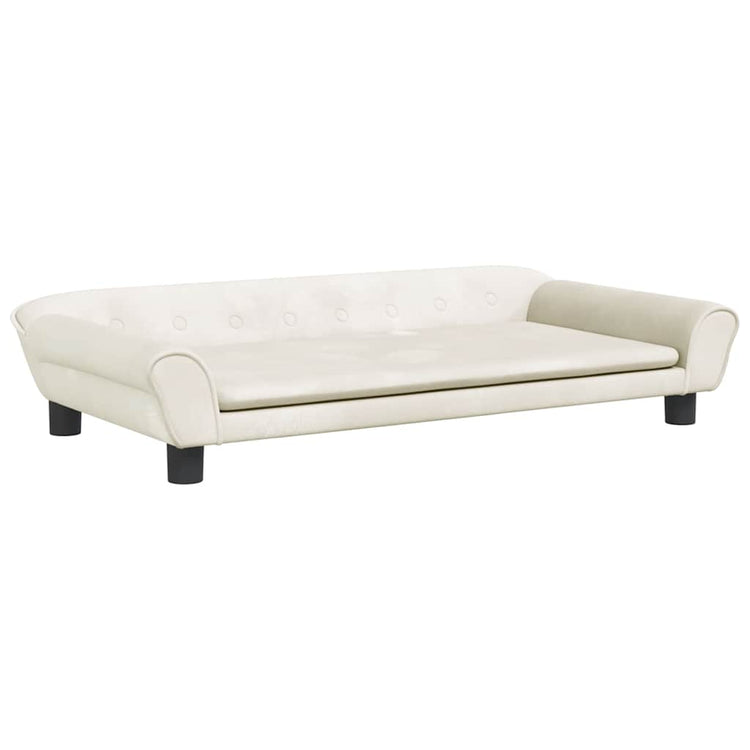 Vidaxl Hundekorb 100x50x21 cm Samtcreme -Colored