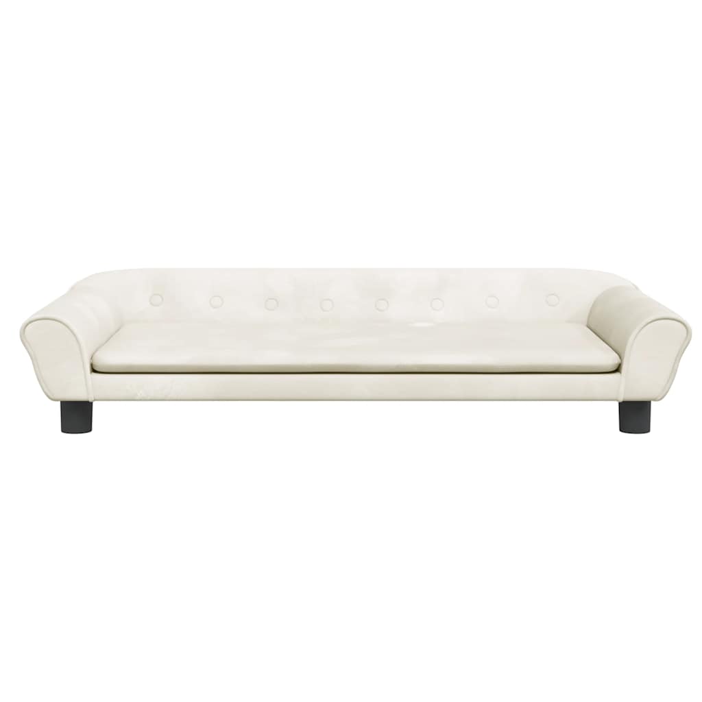 Vidaxl Hundekorb 100x50x21 cm Samtcreme -Colored