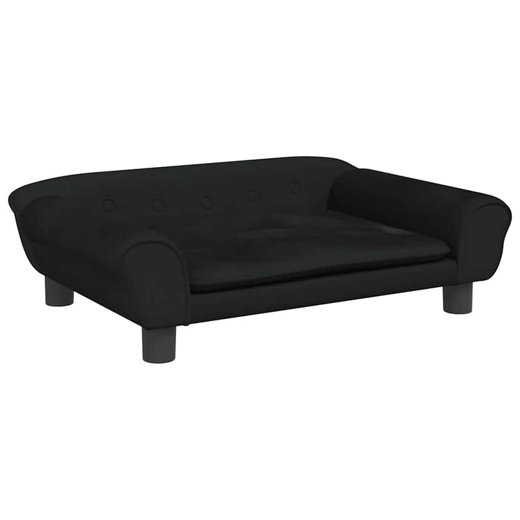 Vidaxl Hundekorb 70x48x22 cm Samt Schwarz