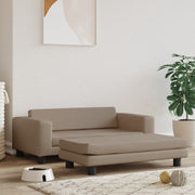 Vidaxl Hundekorb mit Erweiterung 100x50x30 cm künstlicher Leder Cappuccino - afbeelding 1