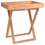 VIDAXL -Tabletttabelle zusammenklappbar 52x36x56,5 cm Walnussholz - afbeelding 2
