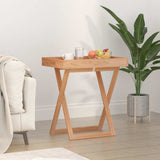 VIDAXL -Tabletttabelle zusammenklappbar 52x36x56,5 cm Walnussholz - afbeelding 1