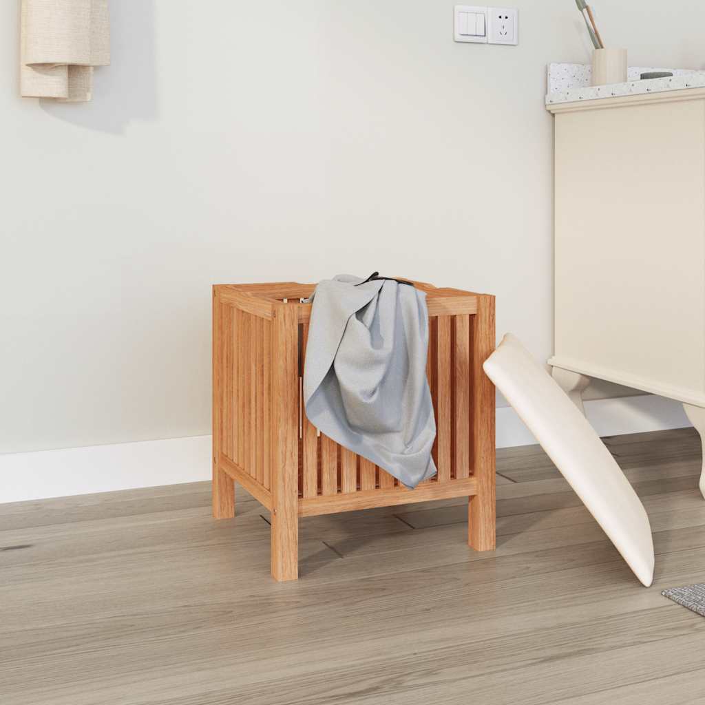 Vidaxl Badezimmerhocker 40,5 x 40 x 52 cm Festes Walnussholz