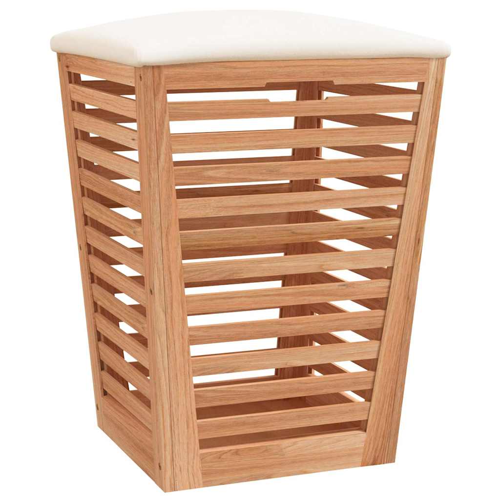 Vidaxl Badezimmerhocker 40,5 x 40,5 x 56 cm Festes Walnussholz