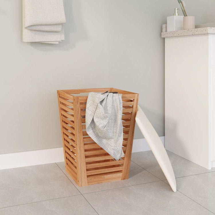 Vidaxl Badezimmerhocker 40,5 x 40,5 x 56 cm Festes Walnussholz