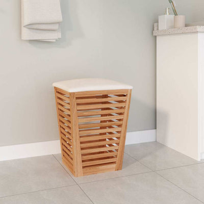 Vidaxl Badezimmerhocker 40,5 x 40,5 x 56 cm Festes Walnussholz