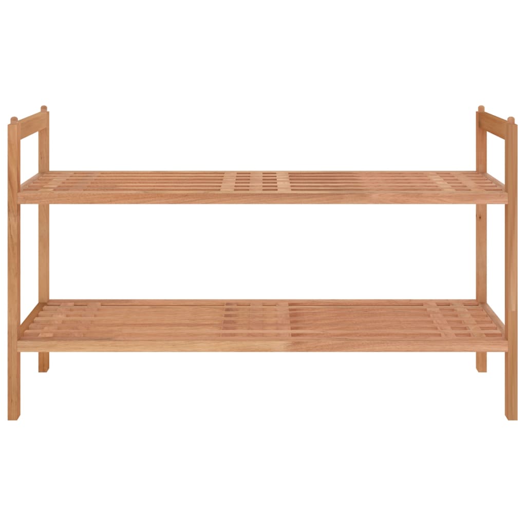 VIDAXL -Schuhregal 69x27x41 cm Festes Walnussholz