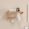 Vidaxl -Handtuchregal 60x30x35 cm Festes Walnussholz