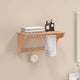 Vidaxl -Handtuchregal 60x30x35 cm Festes Walnussholz