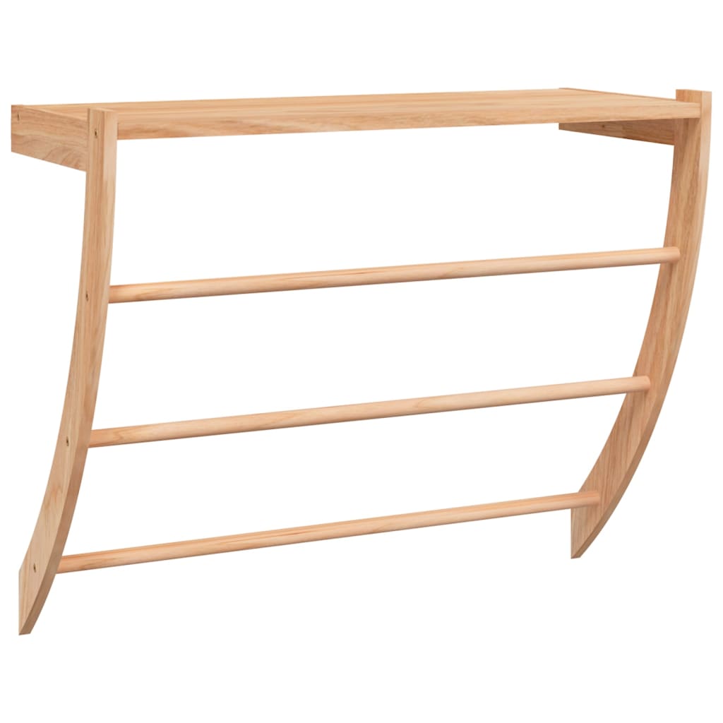 Vidaxl -Handtuchregal 60x25.5x49 cm Festes Walnussholz