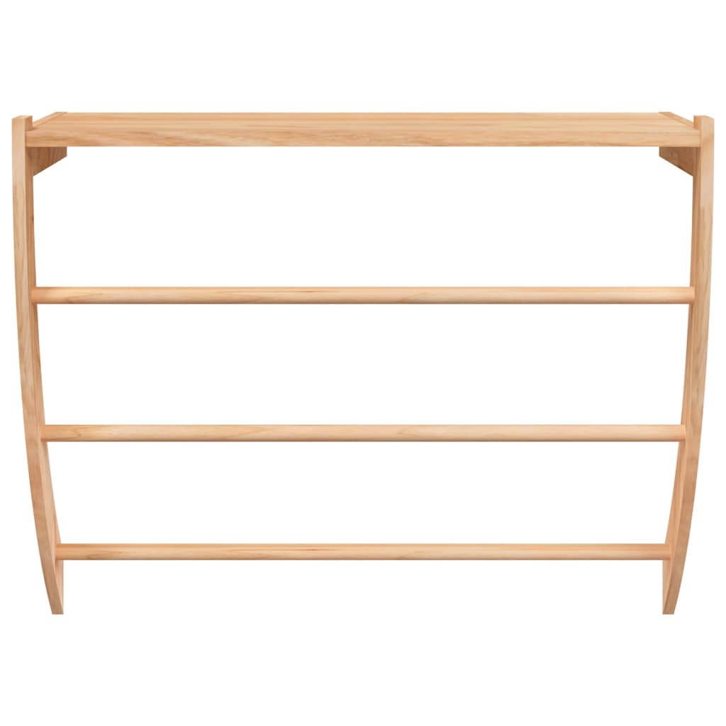 Vidaxl -Handtuchregal 60x25.5x49 cm Festes Walnussholz