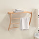 Vidaxl -Handtuchregal 60x25.5x49 cm Festes Walnussholz