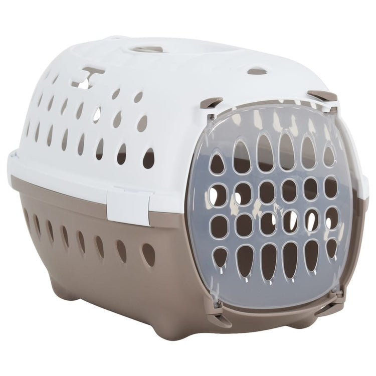 VIDAXL -Reisekorb 50x34.5x32 cm Polypropen weiß und braun