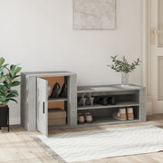 Vidaxl Schuhschrank 130x35x54 cm verarbeiteter Holzbetonpreis - afbeelding 3
