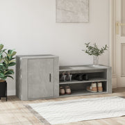 Vidaxl Schuhschrank 130x35x54 cm verarbeiteter Holzbetonpreis - afbeelding 1
