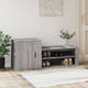 VIDAXL -Schuhschrank 130x35x54 cm propertiertes Holzgrau Sonoma