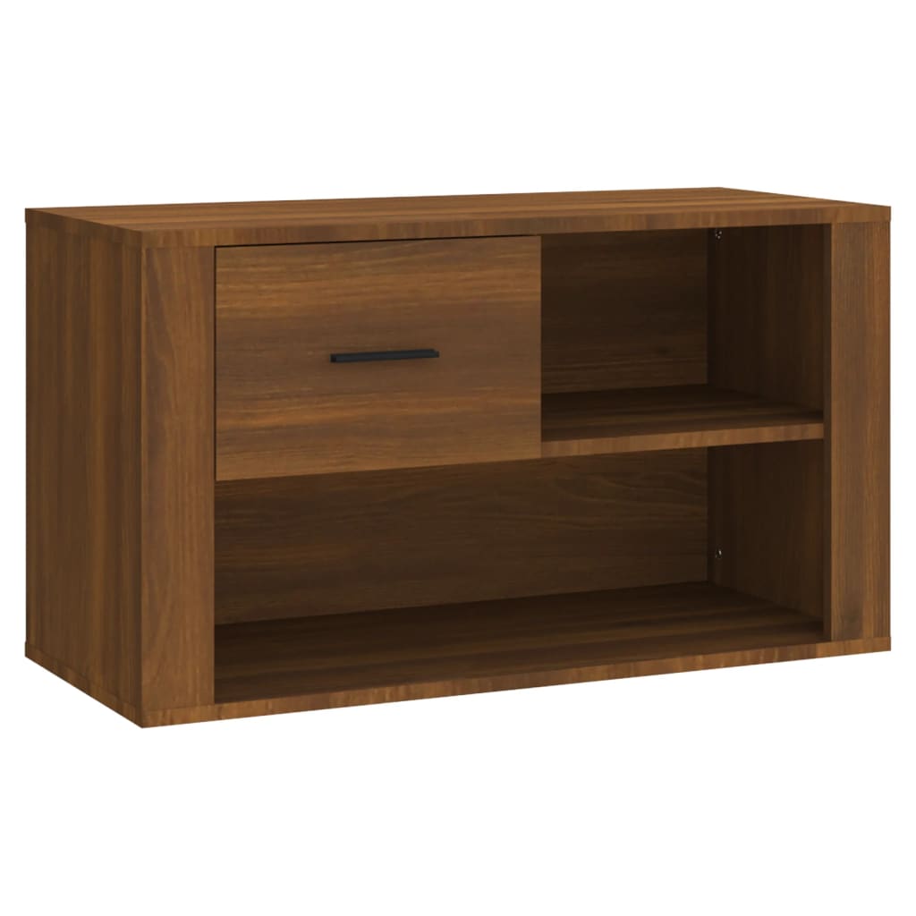 Vidaxl Schuhschrank 80x35x45 cm Eigenschaften Holzbraune Eiche Farbe