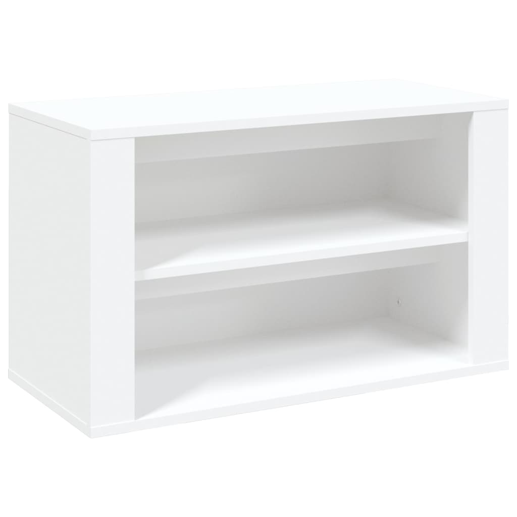 VIDAXL -Schuhregal 75x35x45 cm verarbeitetes Holz weiß