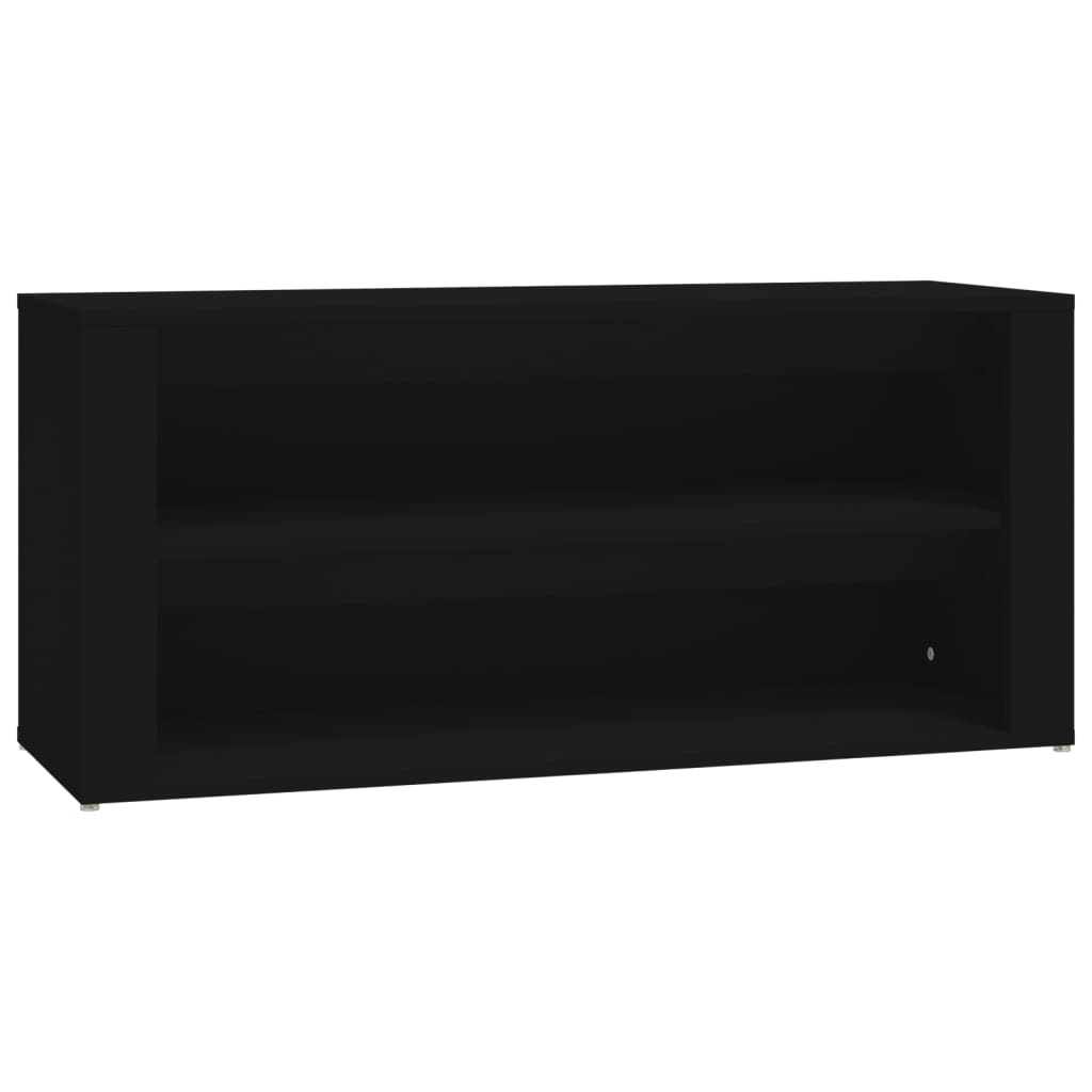 VIDAXL -Schuhregal 100x35x45 cm propertiertes Holzschwarz