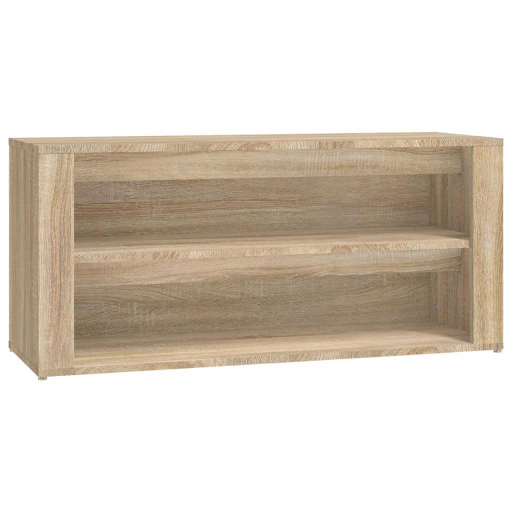 VIDAXL -Schuhregal 100x35x45 cm verarbeitetes Holz Sonoma Eiche farbig