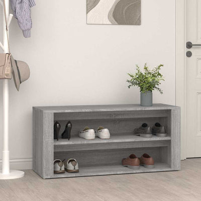 VIDAXL -Schuhregal 100x35x45 cm bearbeitete Holzbetonpreis