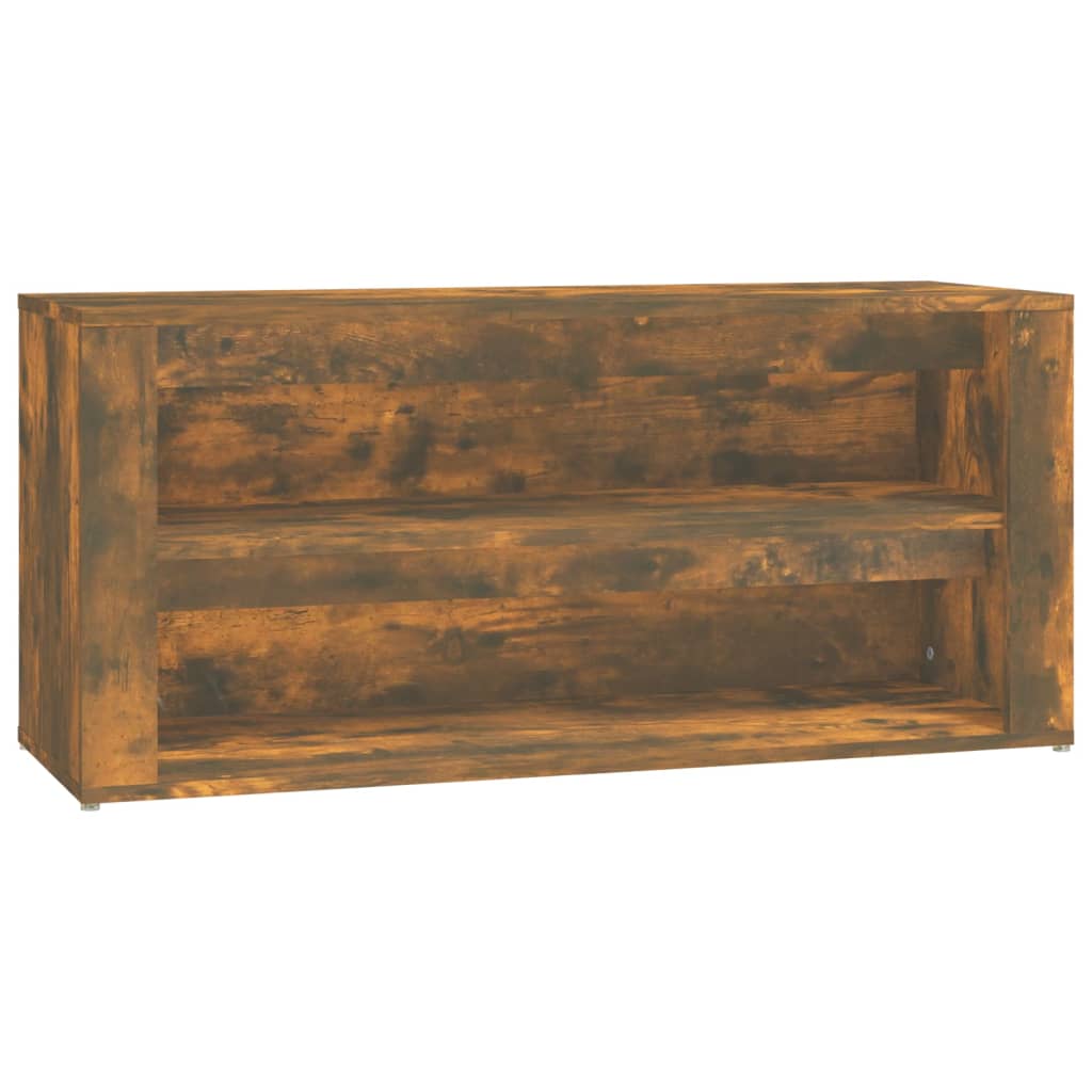 VIDAXL -Schuhregal 100x35x45 cm Eigenschaften mit geräuchertem Holz Eiche gefärbt