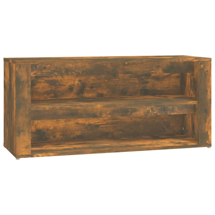VIDAXL -Schuhregal 100x35x45 cm Eigenschaften mit geräuchertem Holz Eiche gefärbt