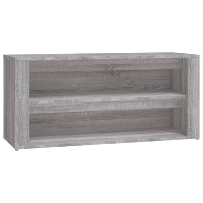 VIDAXL -Schuhregal 100x35x45 cm Schnitt Holzgrau Sonoma Eiche Farbe