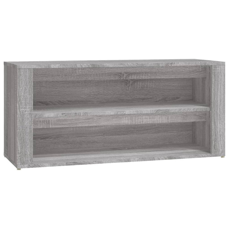 VIDAXL -Schuhregal 100x35x45 cm Schnitt Holzgrau Sonoma Eiche Farbe