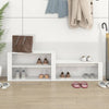 Vidaxl Schuhschrank 150x35x45 cm propertiertes Holz Hochglanz weiß