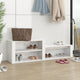 Vidaxl Schuhschrank 150x35x45 cm propertiertes Holz Hochglanz weiß