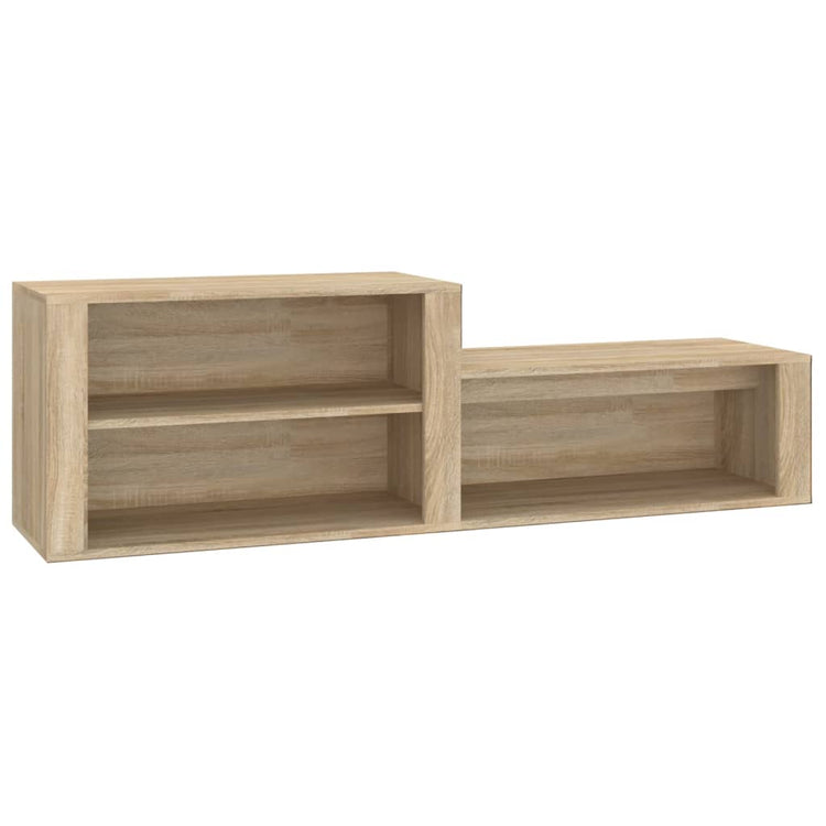 VIDAXL -Schuhschrank 150x35x45 cm propertiertes Holz Sonoma Eiche gefärbt