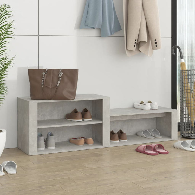 Vidaxl Schuhschrank 150x35x45 cm bearbeiteter Holzbetonpreis