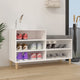 VIDAXL -Schuhschrank 102x36x60 cm propertiertes Holz weiß