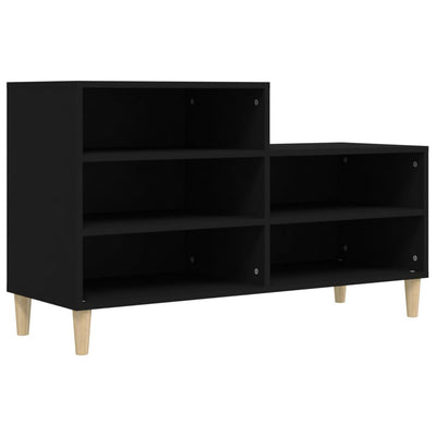 Vidaxl Schuhschrank 102x36x60 cm propertiertes Holzschwarz