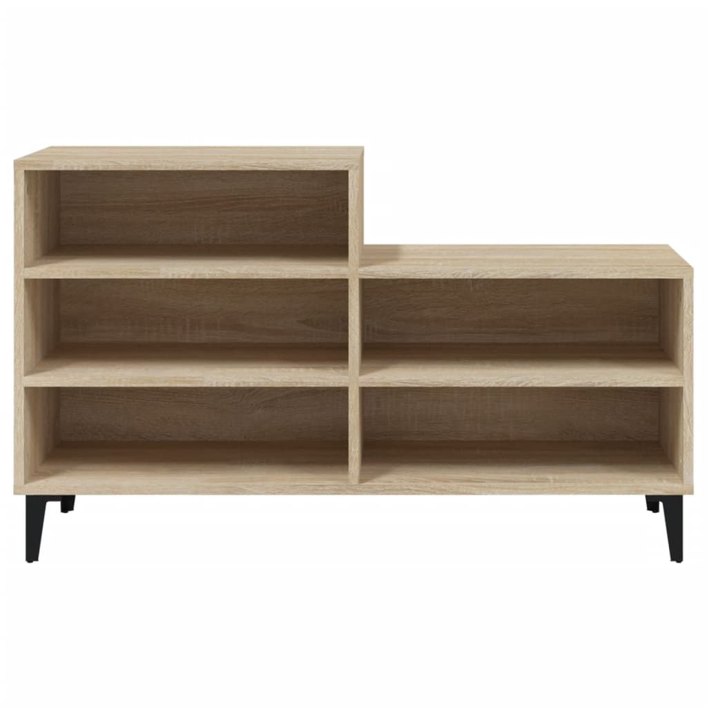 VIDAXL -Schuhschrank 102x36x60 cm propertiertes Holz Sonoma Eiche gefärbt