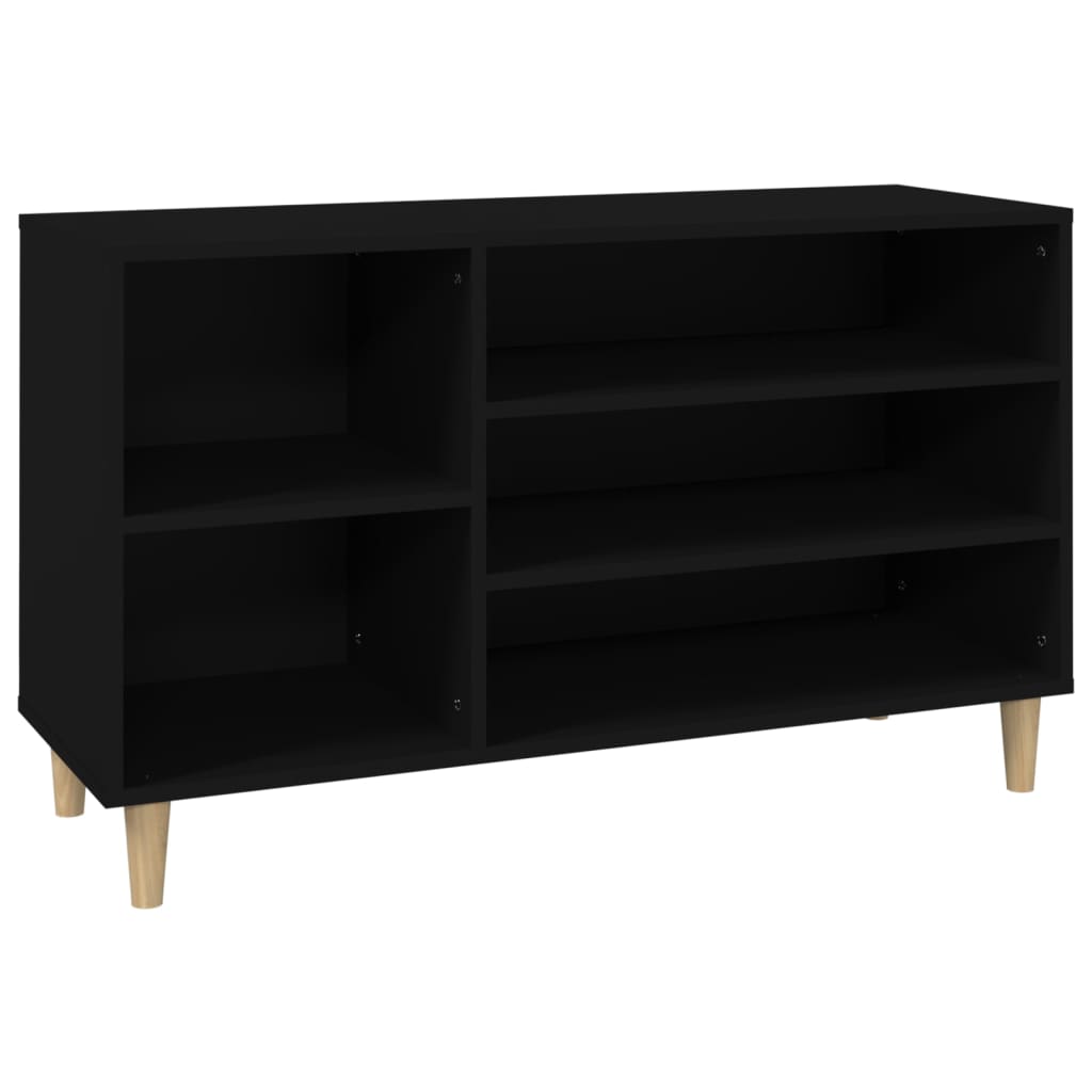 Vidaxl Schuhschrank 102x36x60 cm propertiertes Holzschwarz