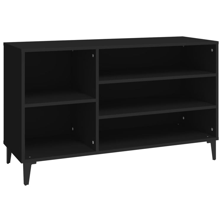 Vidaxl Schuhschrank 102x36x60 cm propertiertes Holzschwarz