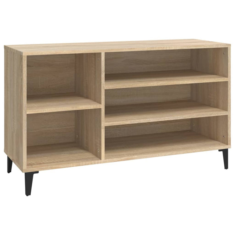 VIDAXL -Schuhschrank 102x36x60 cm propertiertes Holz Sonoma Eiche gefärbt
